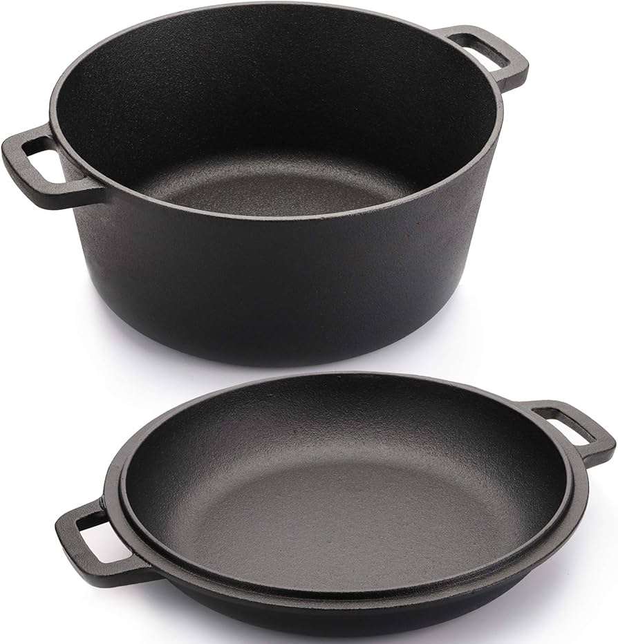 Black Cast Iron Dutch Oven - 26 cm