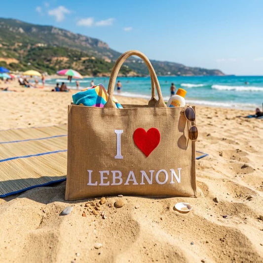 Large Beach Bag | Stylish Summer Tote Bag for Beach, Pool & Travel Lebanon
