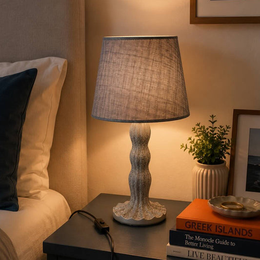 Modern Table Lamp with Fabric Shade