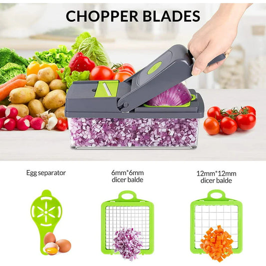 Veggie Slicer - 14 pcs Slicer and Grater