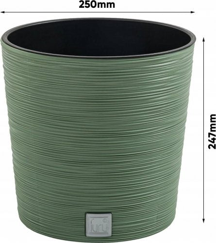 Textured Double Plant Pot – Indoor Planter with Inner Pot