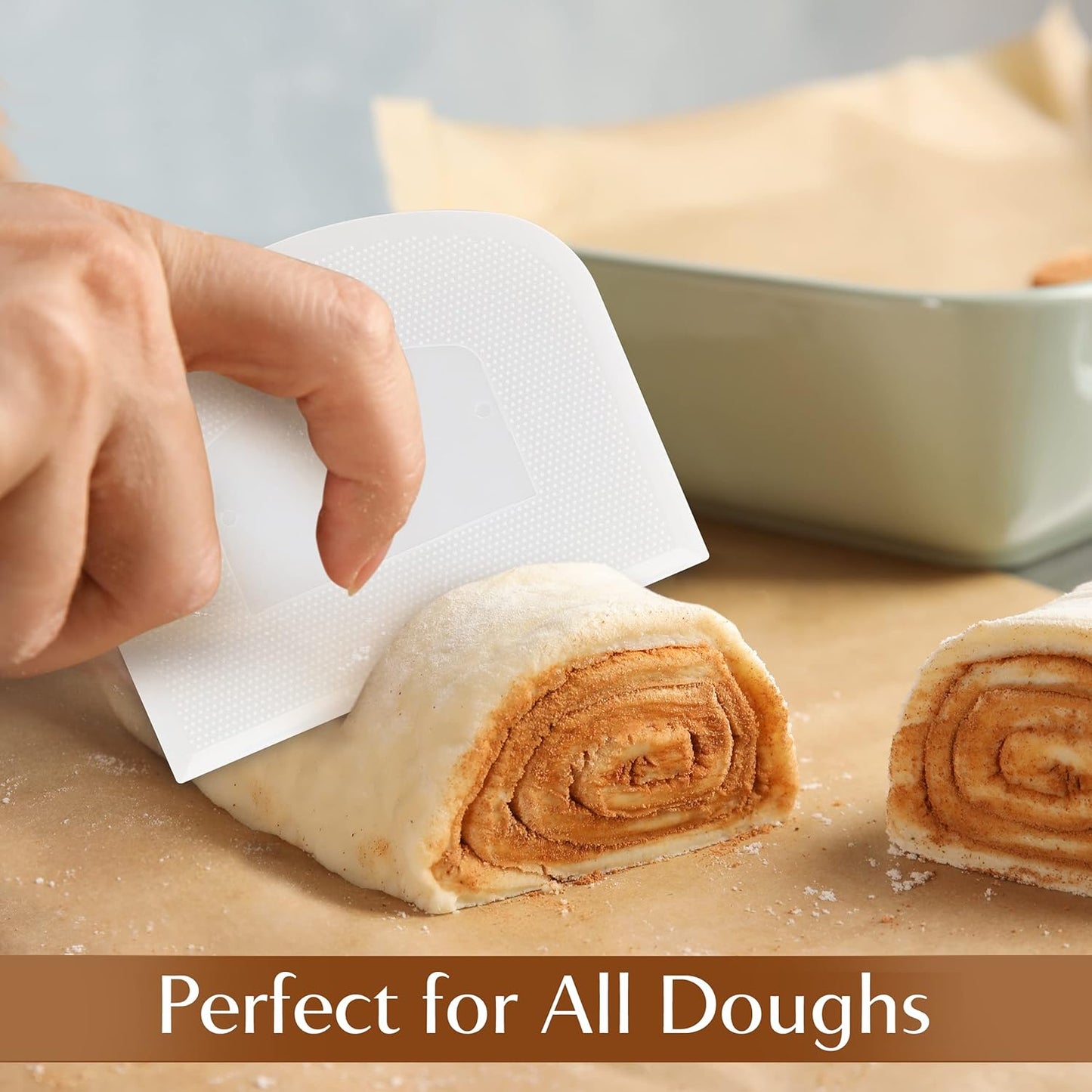 Dough Scraper for Sourdough – Flexible Bowl Scraper Tool