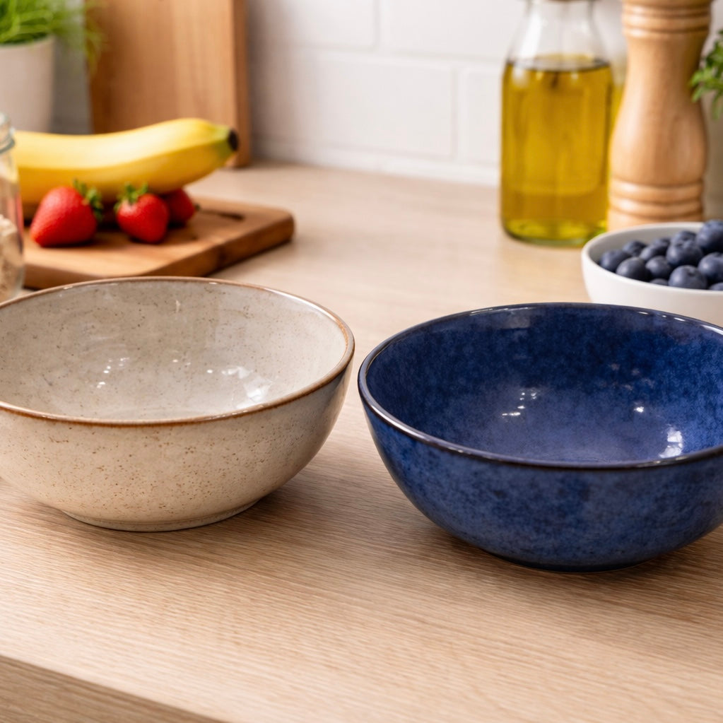 IKEA GLADELIG - Cereal Bowl Blue/Beige