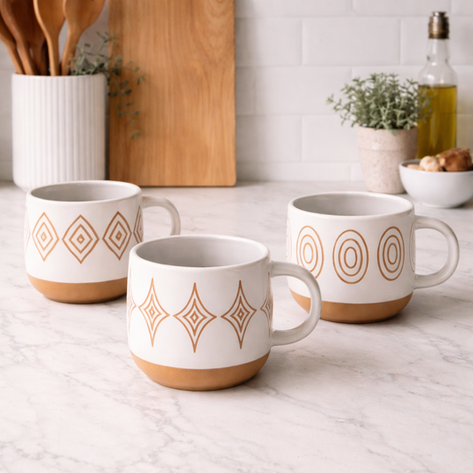 Ceramic Geometric Coffee Mug