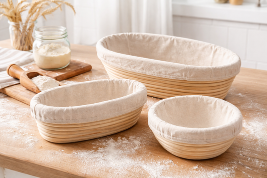 Sourdough Proofing Basket - Banneton Oval and Round