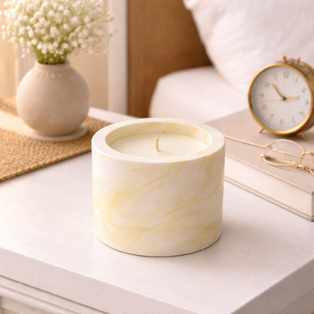 Pastel Ceramic Candle – Small Scented Decor