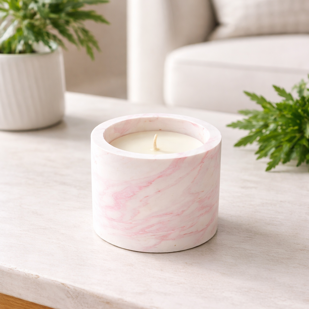 Pastel Ceramic Candle – Small Scented Decor