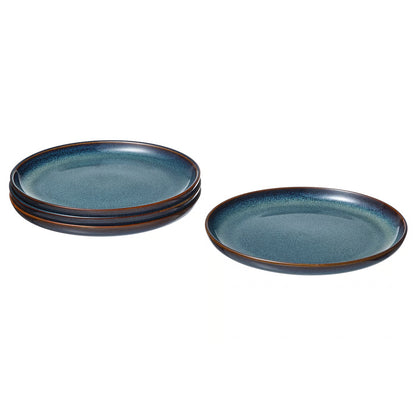 IKEA GLADELIG Ocean Blue- 10.5" Ceramic Plate / Set of 6 pcs