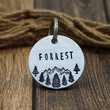 Hand-Stamped Dog ID Tag – Personalized Pet Name Tag
