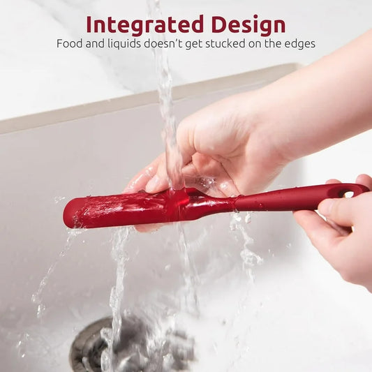 Sourdough Starter Spatula – Red Silicone Mixing Tool