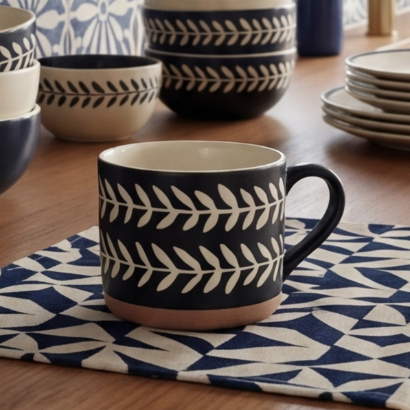 Blue Ceramic Mug - Large