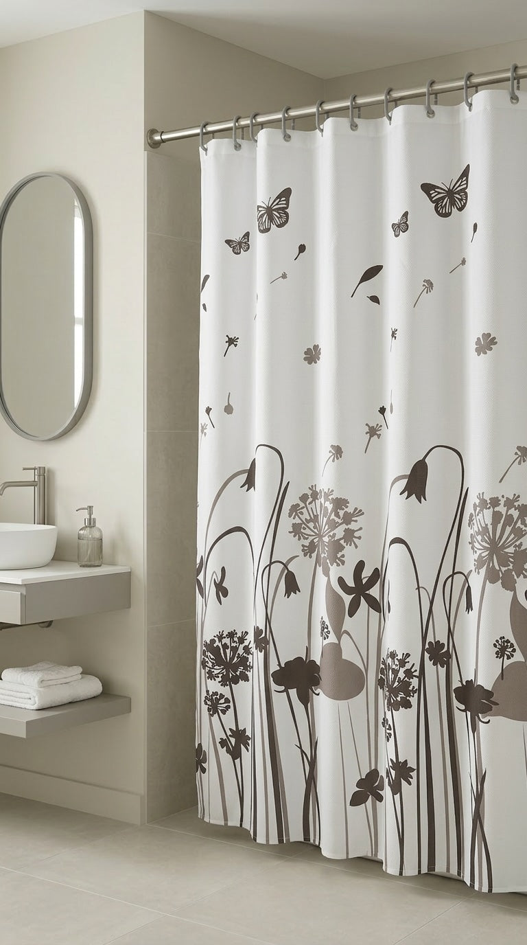 Modern Shower Curtain – Stylish & Water-Resistant Bathroom Essential