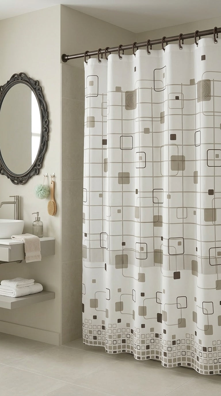 Modern Shower Curtain – Stylish & Water-Resistant Bathroom Essential