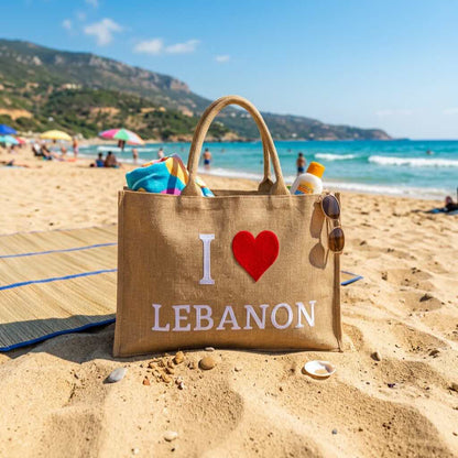 Large Beach Bag | Stylish Summer Tote Bag for Beach, Pool & Travel Lebanon