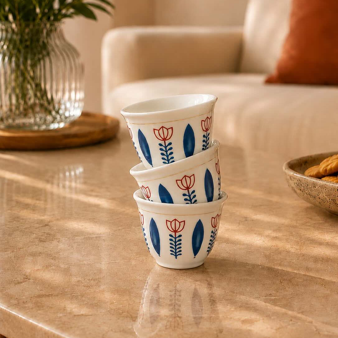 12-Piece Traditional Lebanese Coffee Cup Set