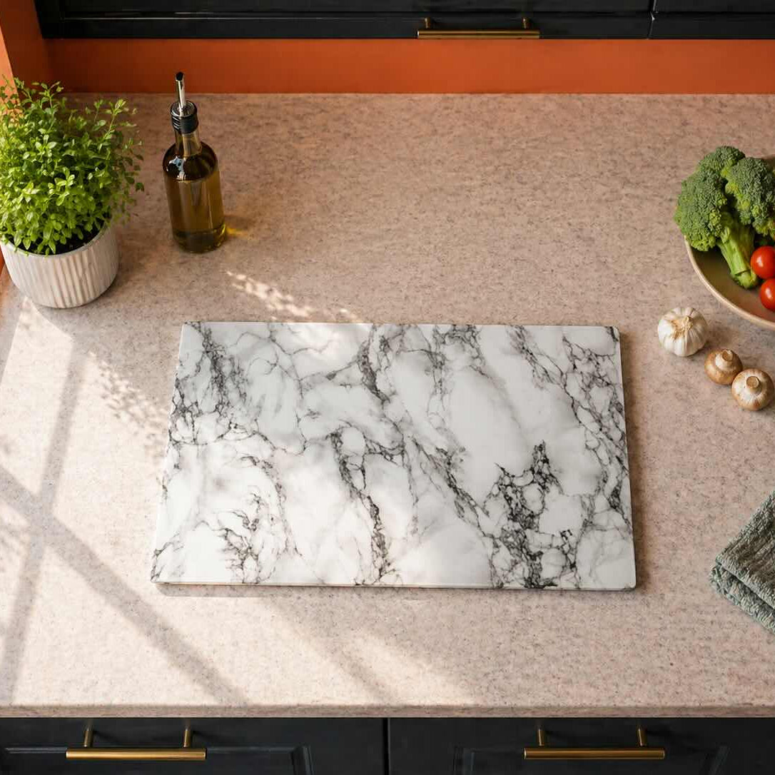 Marble Glass Cutting Board - Highly Durable