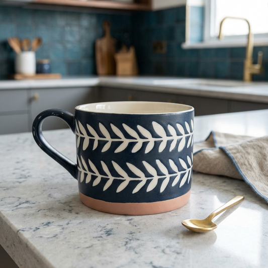 Blue Ceramic Mug - Large