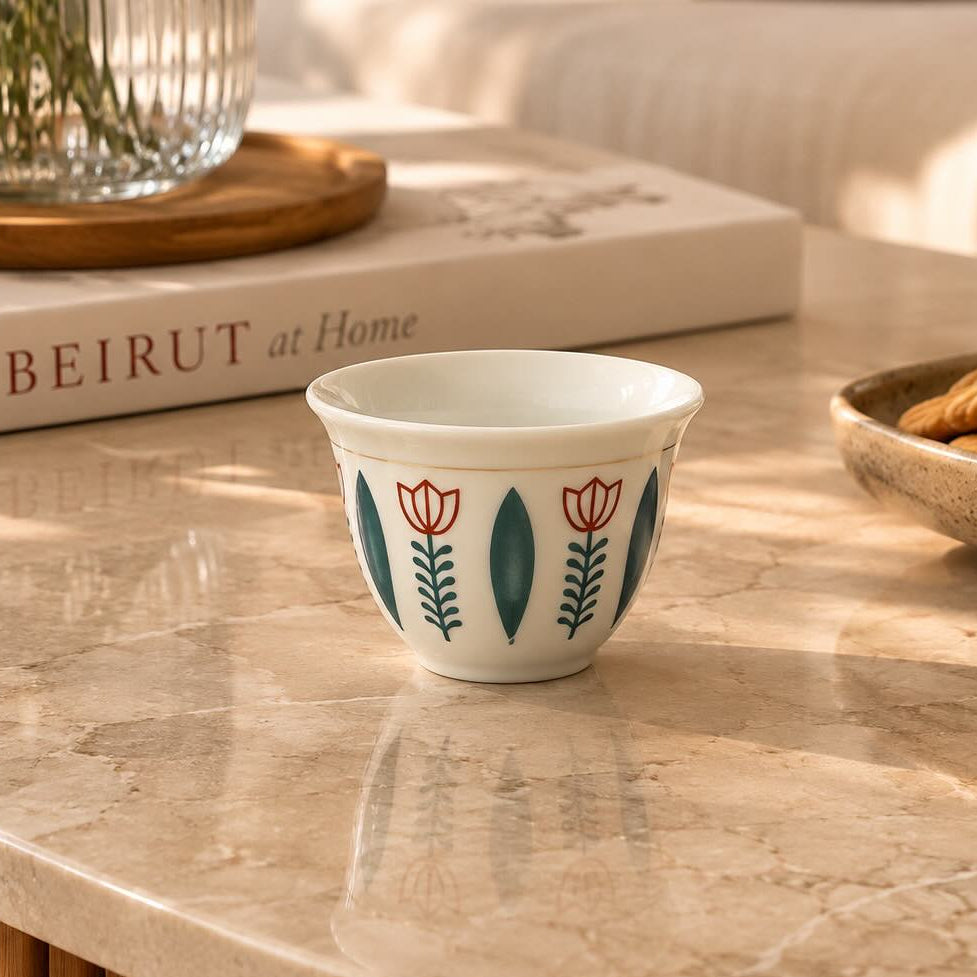12-Piece Traditional Lebanese Coffee Cup Set