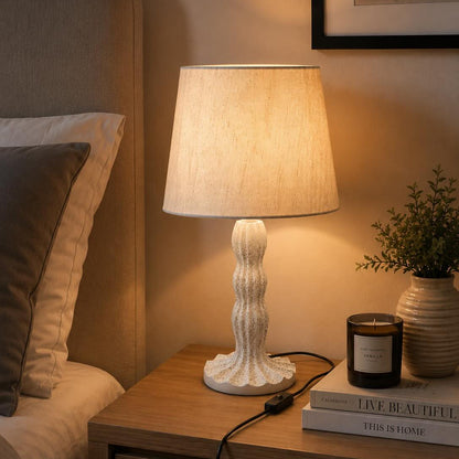 Modern Table Lamp with Fabric Shade