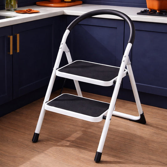 Compact Folding Step Ladder - 2 Step Stool
