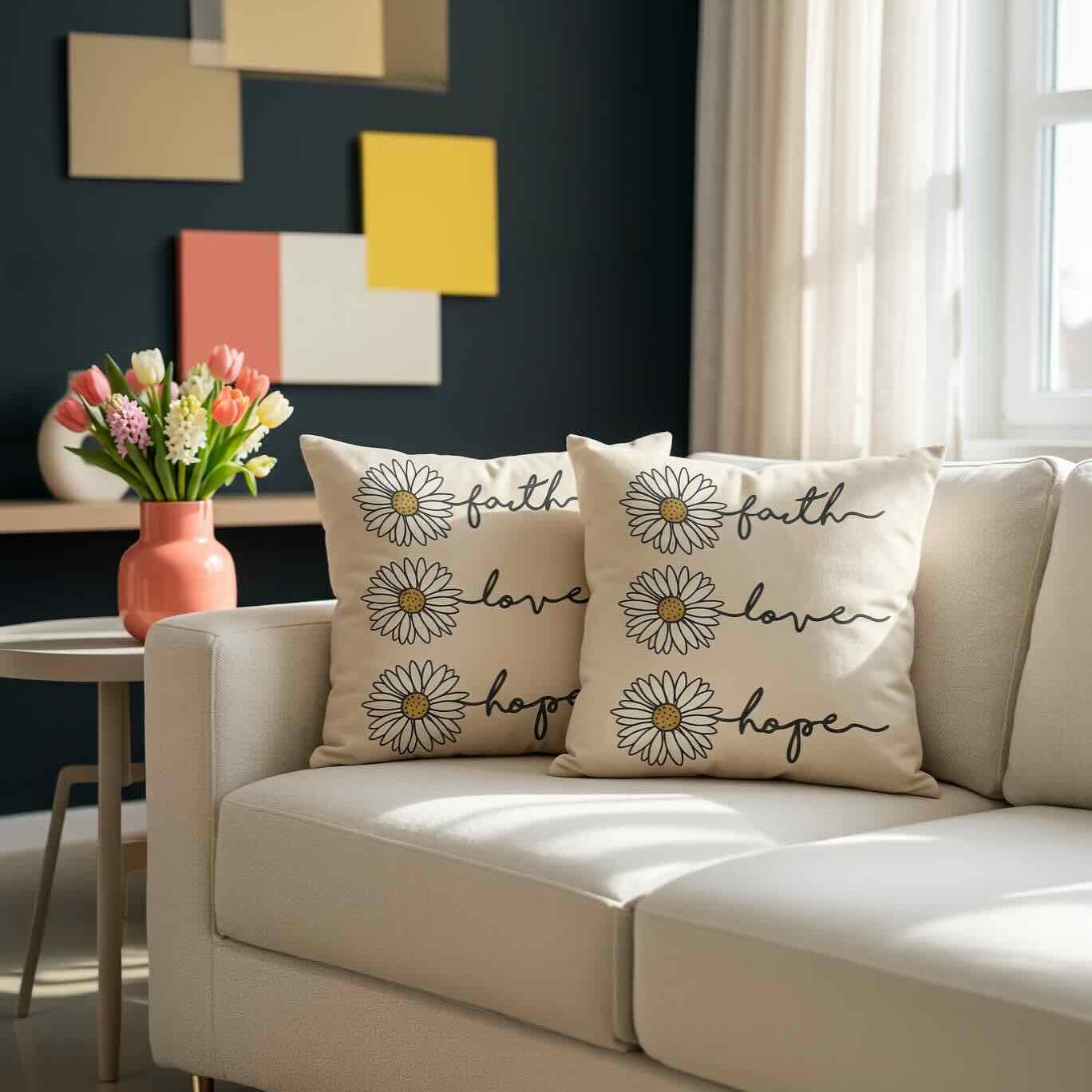 42x42cm Decorative Pillow Set – Modern Soft Cushion Covers Set of 2