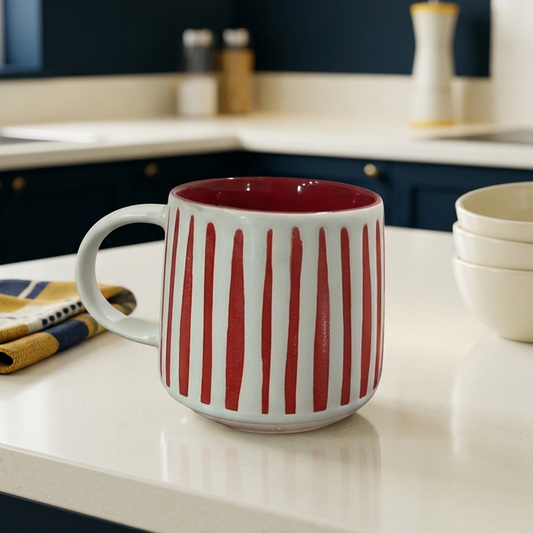 Red Ceramic Coffee Mug – Everyday Tea & Coffee Cup
