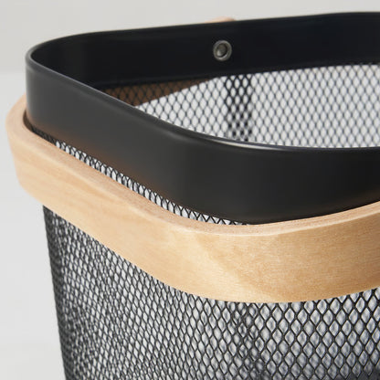 IKEA RISATORP - Metal Basket with Wooden Handle
