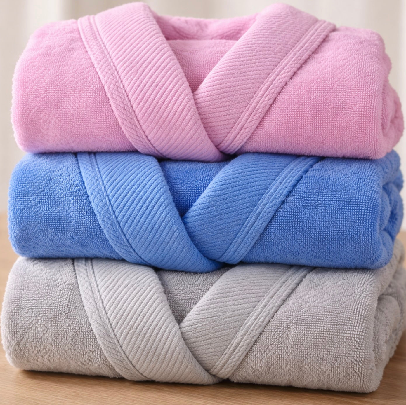 Egyptian Quality - Hooded Bathrobe – Soft Cotton Terry Bathrobe for Men & Women