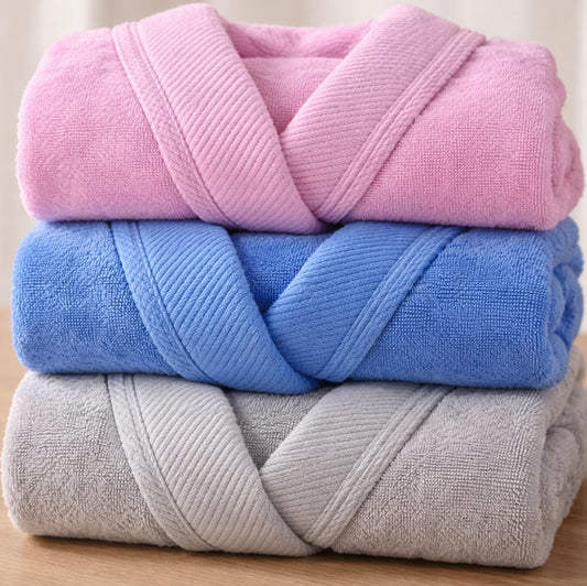 Egyptian Quality - Hooded Bathrobe – Soft Cotton Terry Bathrobe for Men & Women