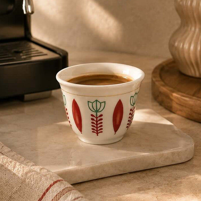 12-Piece Traditional Lebanese Coffee Cup Set