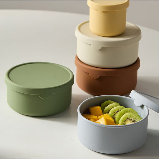 Silicone Food Container Set (2pcs) – Heat & Freezer Safe