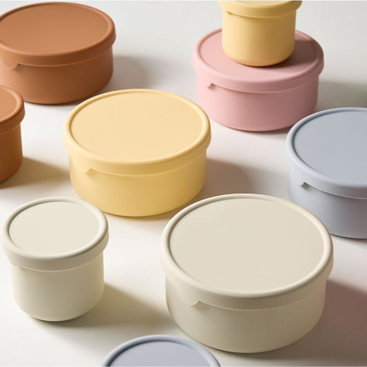 Silicone Food Container Set (2pcs) – Heat & Freezer Safe