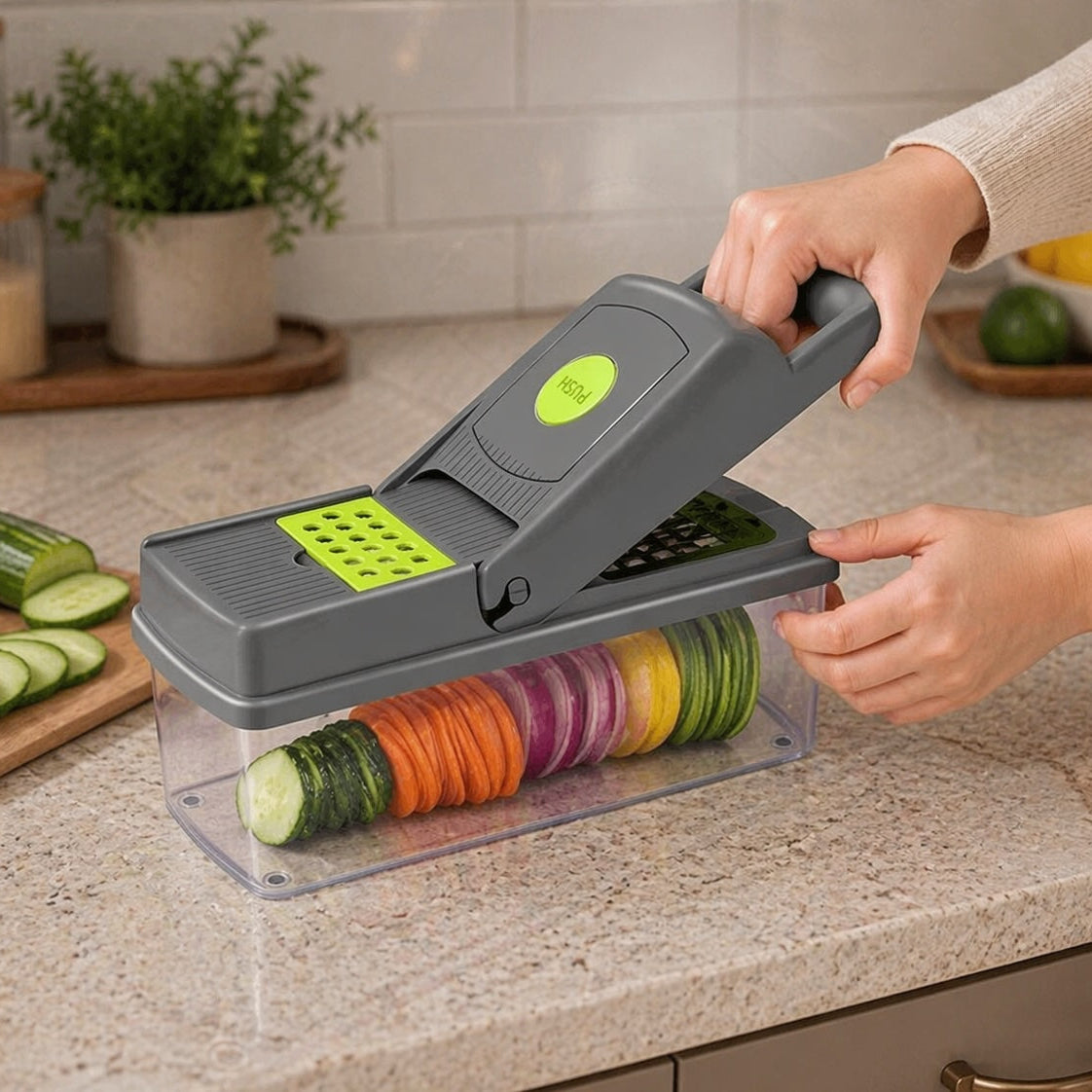 Veggie Slicer - 14 pcs Slicer and Grater