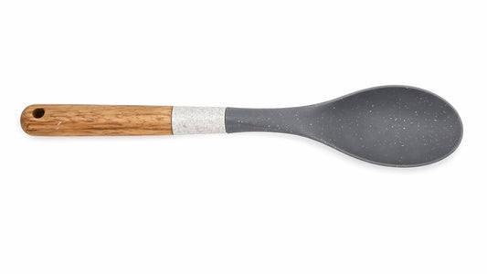 Silicone Cooking Spoon with Wooden Handle